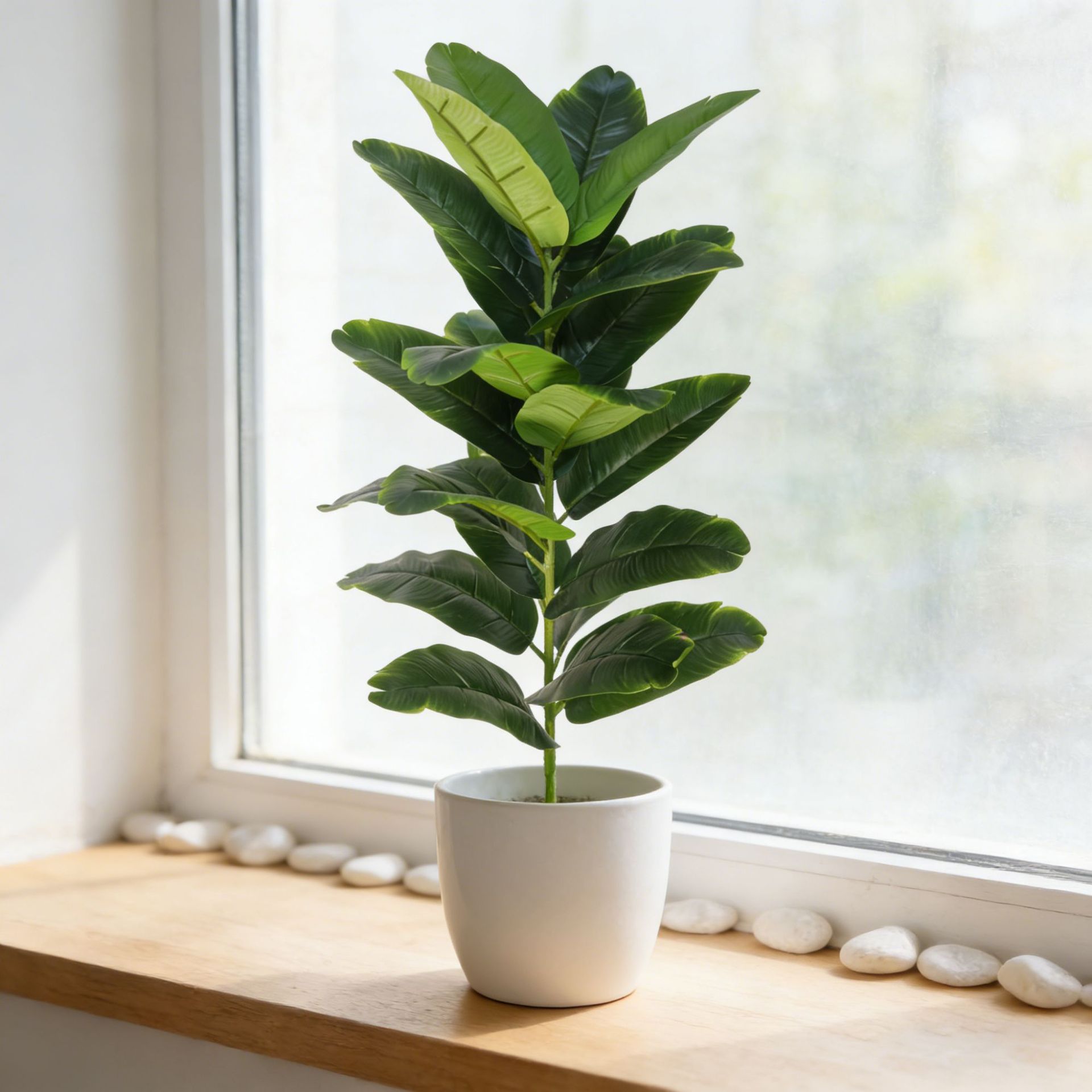 Fiddle Leaf Fig - Большое искусственное дерево фикуса-лировидного листа из