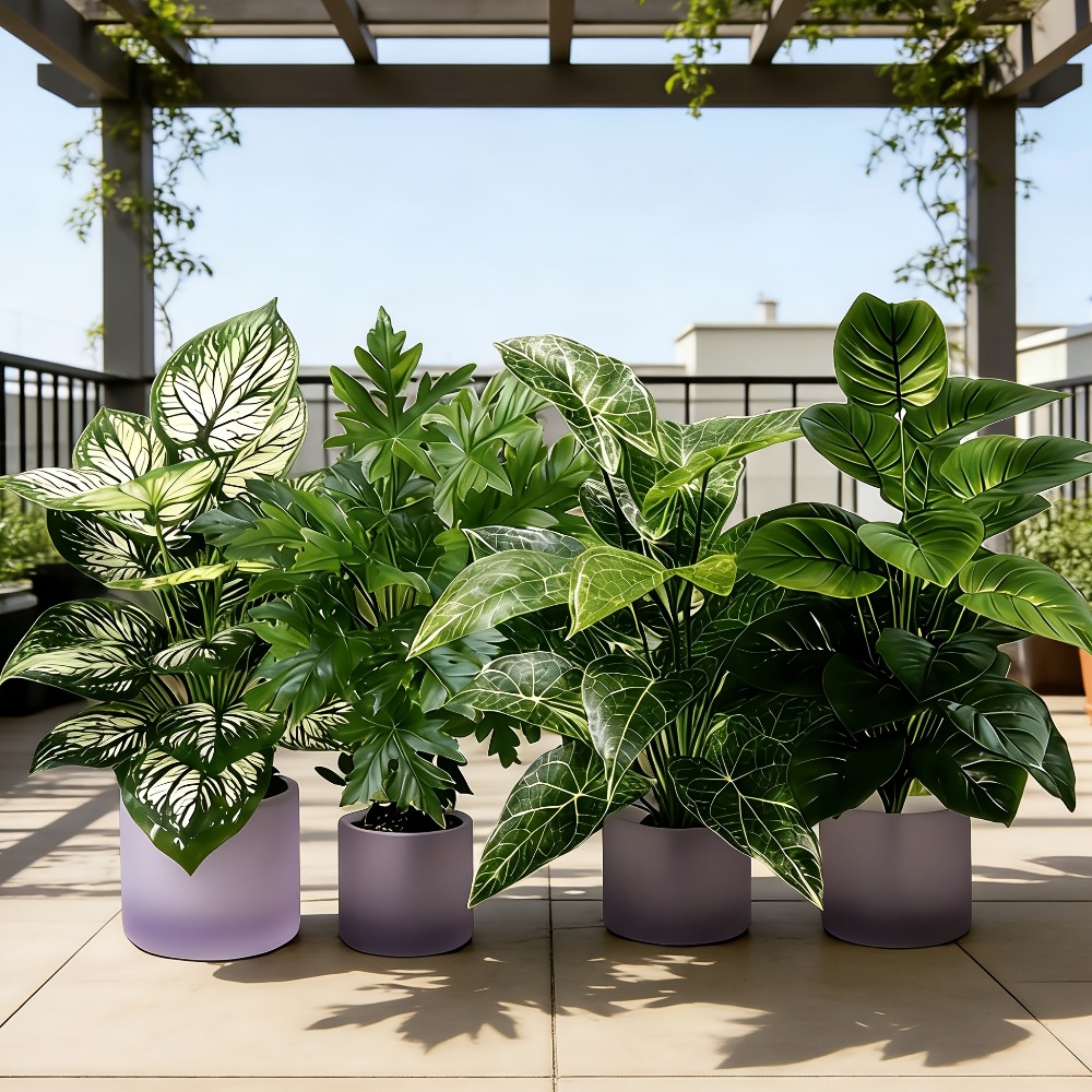 Набор из 4 искусственных расте – обзор и цена Fiddle Leaf Fig