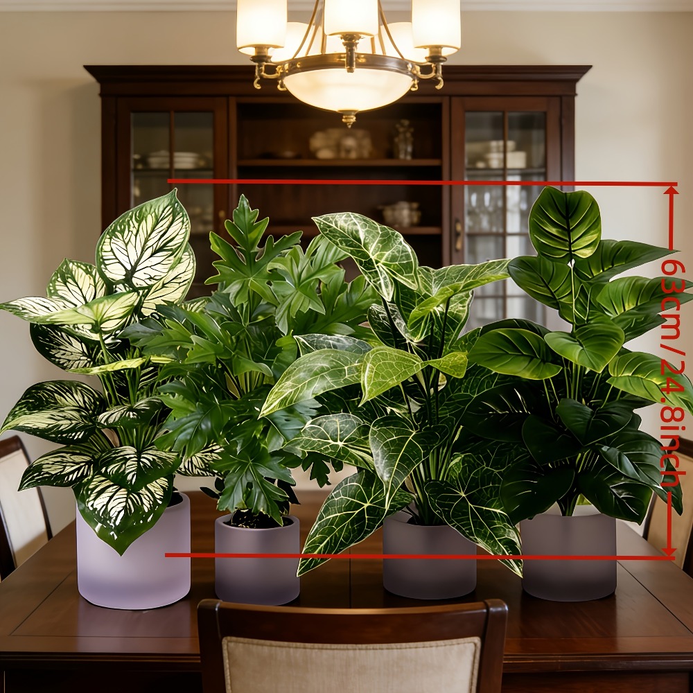 Набор из 4 искусственных расте – обзор и цена Fiddle Leaf Fig
