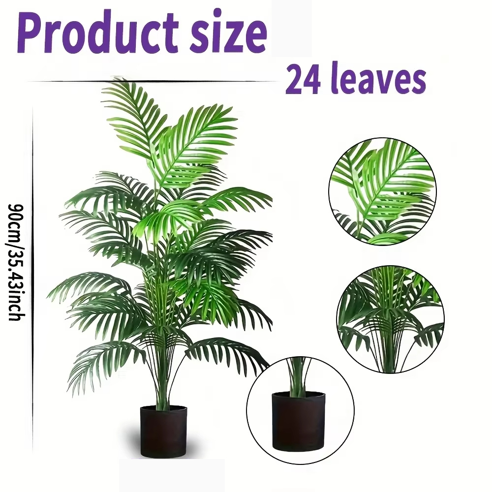 24-листья пальмы Areca, искусс – обзор и цена Fiddle Leaf Fig