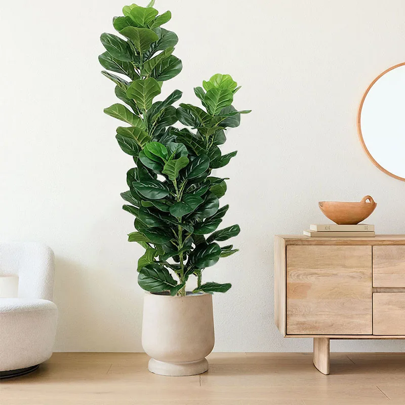 Искусственное тропическое дере – обзор и цена Fiddle Leaf Fig