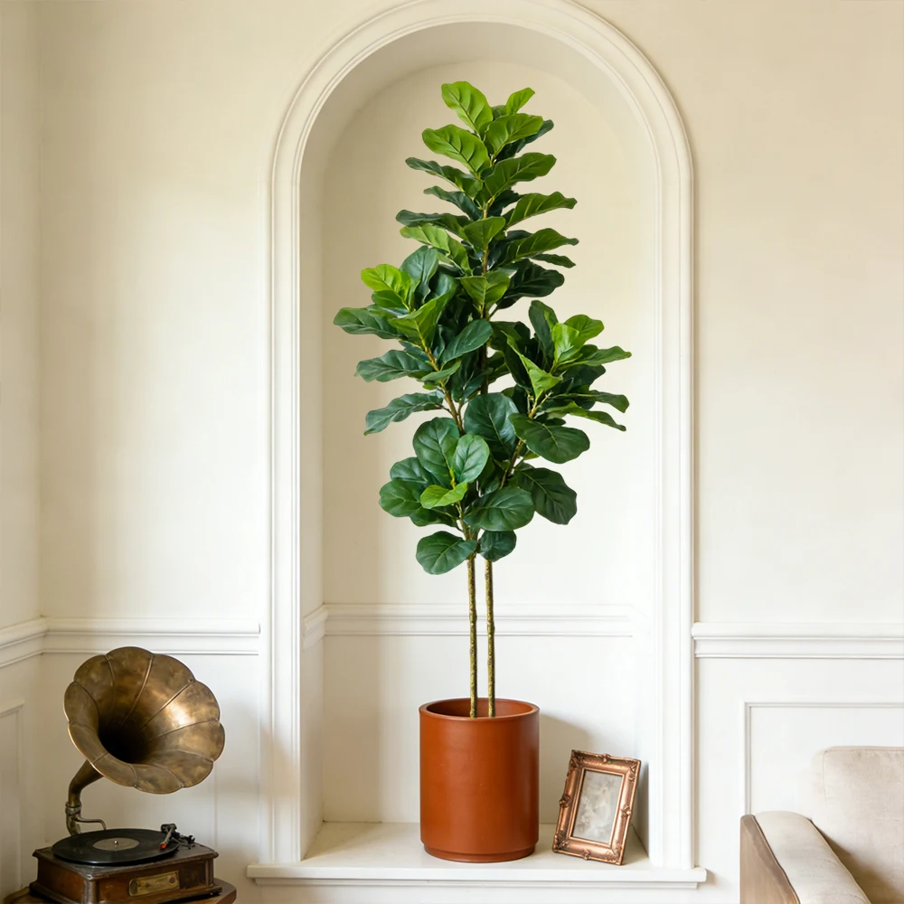 Искусственное дерево фикус лир – обзор и цена Fiddle Leaf Fig